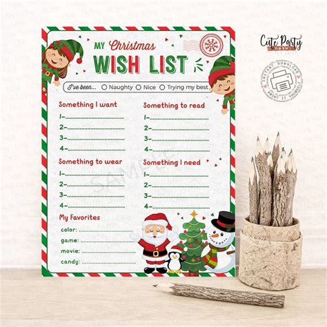christmas wish lists ideas